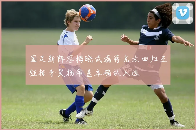 国足新阵容揭晓武磊蒋光太回归王钰栋李昊杨希基本确认入选